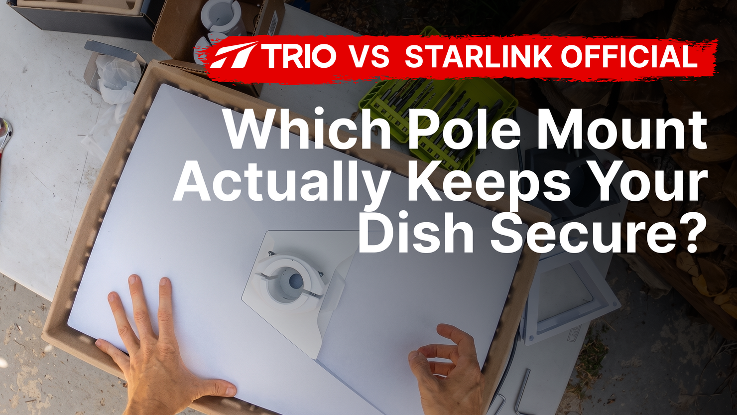 Official Starlink Pipe Adapter Vs. TRIO Pole Mount (Video)